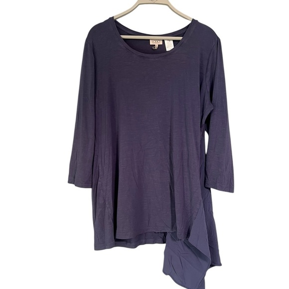 LOGO XL Purple Tunic Top - Picture 2 of 7